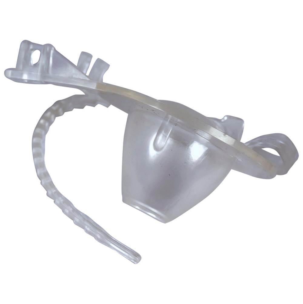 Jones Stephens FT02080 2" Clear Vinyl Toilet Flapper with Vinyl Lift Strap
