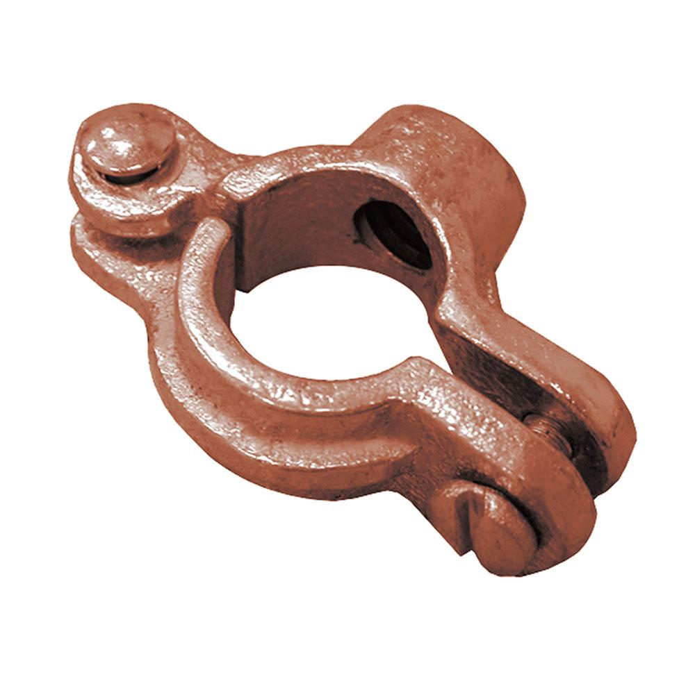 Jones Stephens H73125 1-1/4" Copper Plated Hinged Split Ring for 3/8" Rod