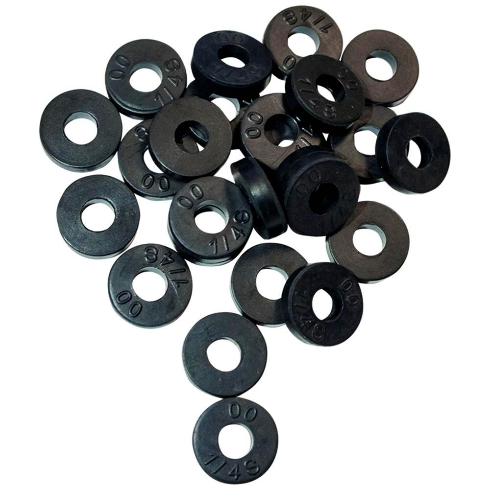 Jones Stephens J40165 1/4S Flat Bibb Washer, 00 Trade Size, Pack of 25