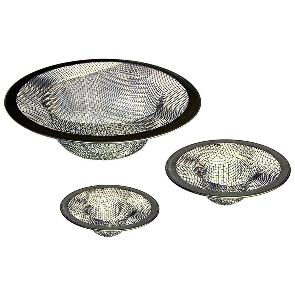 Jones Stephens P35194 Stainless Steel Mesh Strainer for Lavatory, Tub and Kitchen, Pack of 3