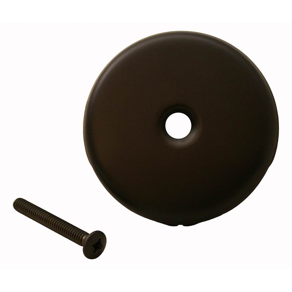 Jones Stephens T0812RB Oil Rubbed Bronze One-Hole Overflow Plate with Screw