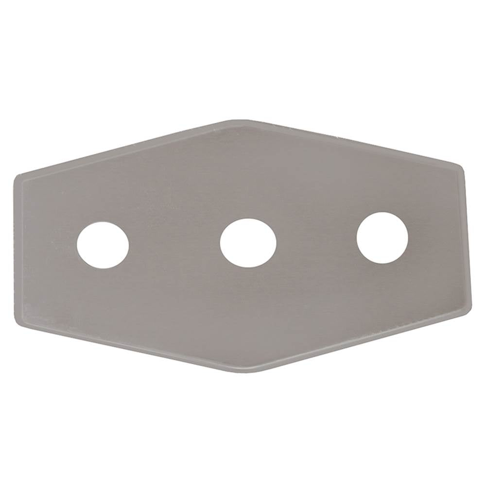 Jones Stephens T73817 1-3/8" Three-Hole Repair Cover Plate