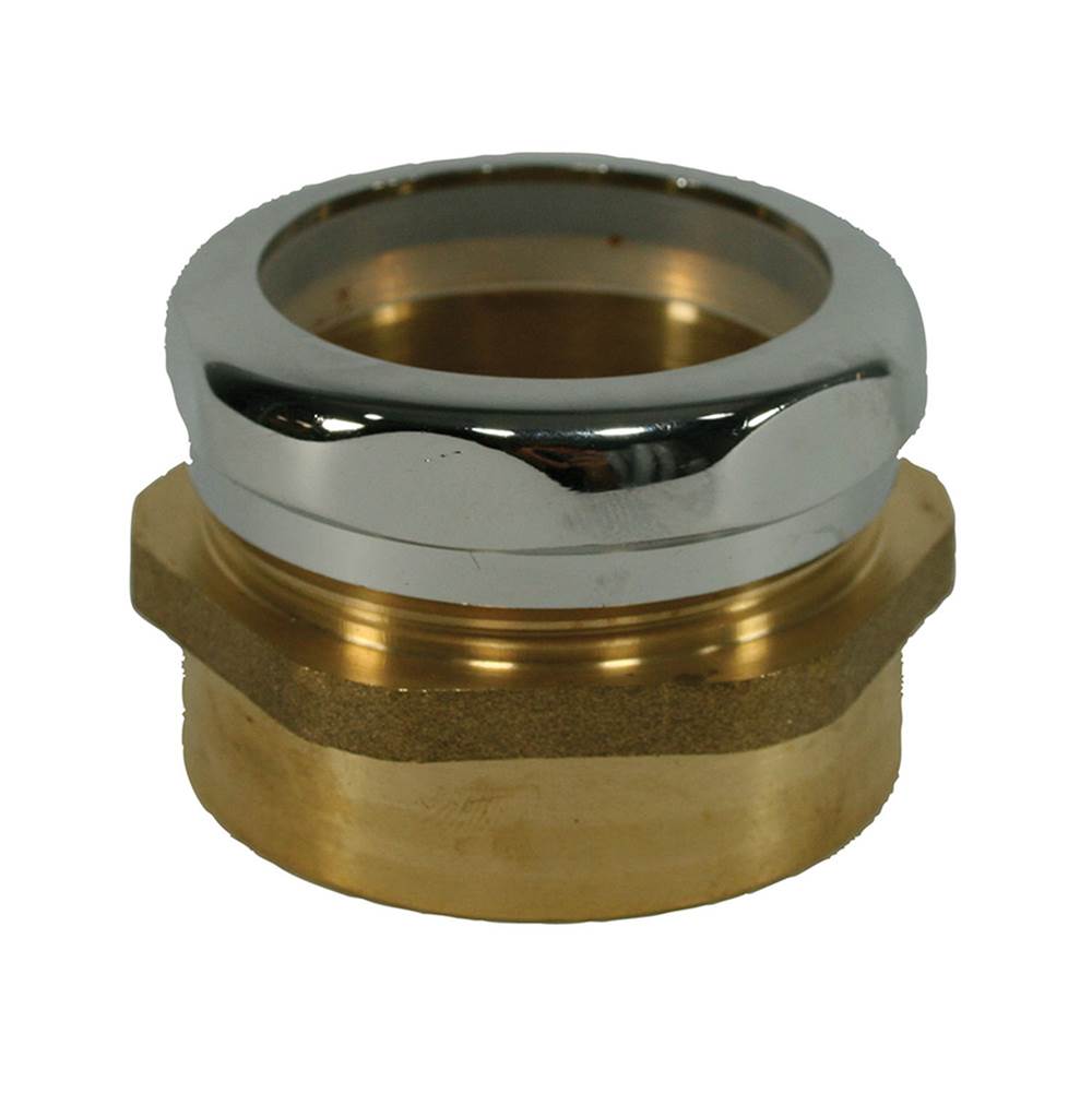 Jones Stephens T75250 1-1/2" FIP x 1-1/2" OD Waste Connector with Poly Washer