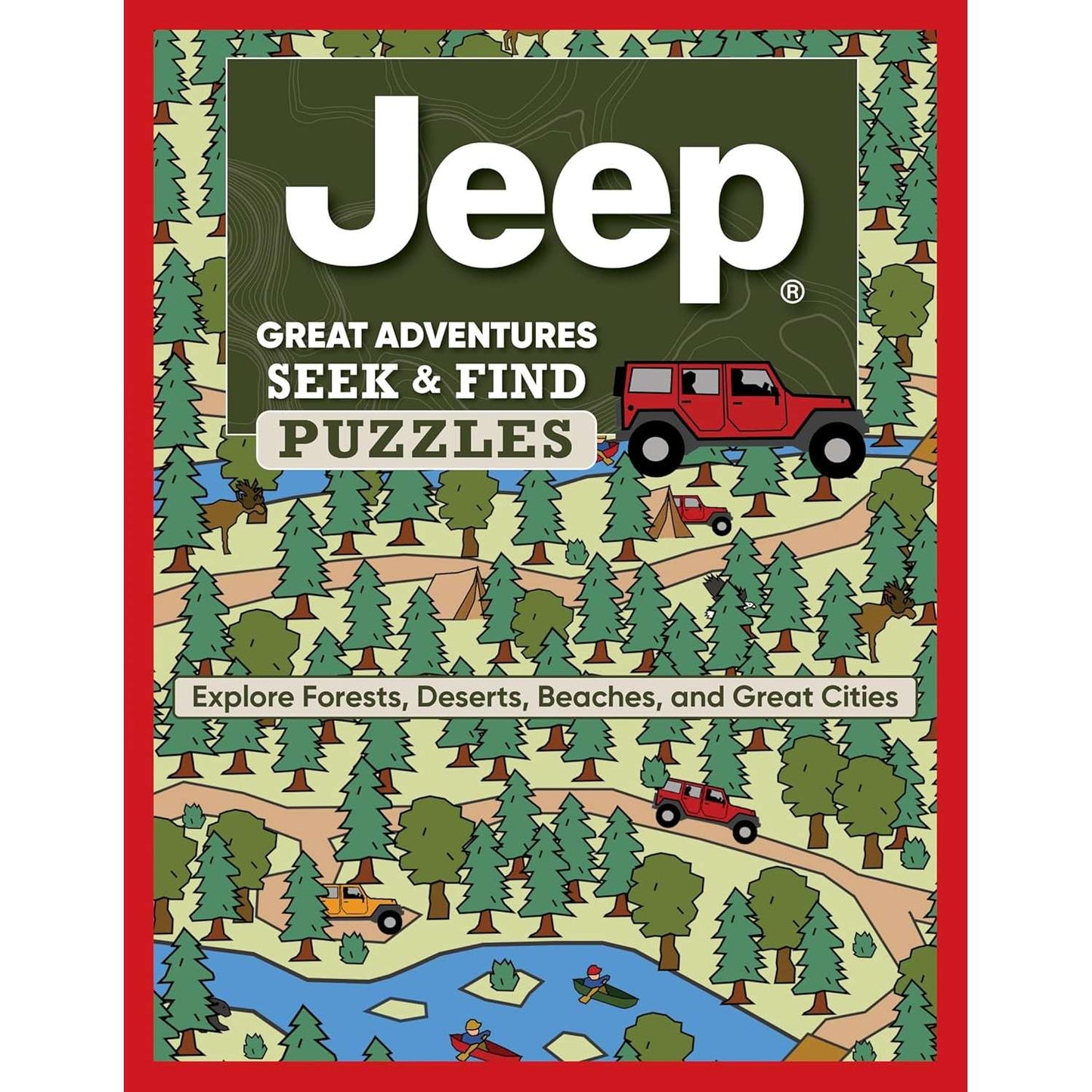 Paradise Clay FCP154 Jeep (R) Great Adventures Seek & Find Puzzles: Explore Forests, Deserts, Beaches, and Great Cities - Book