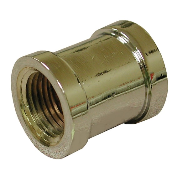 Jones Stephens B50043LF 3/4" Chrome Plated Bronze Coupling