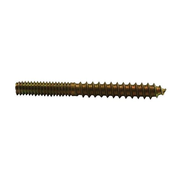Jones Stephens C02808 1/4" x 2-1/2" Brass Plated Screw, 100 pcs.
