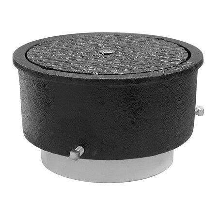 Jones Stephens C33544 Adjustable Cleanout with 4” ABS Hub Fit Cleanout and Cast Iron Cover