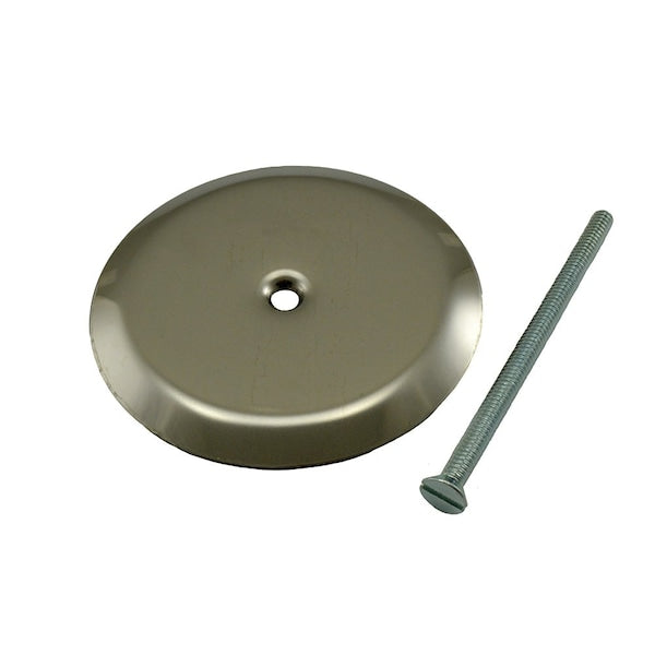 Jones Stephens C91014 4" Stainless Steel Cleanout/Extension Cover, Floor Mount with 4" Bolt (16 Gauge)