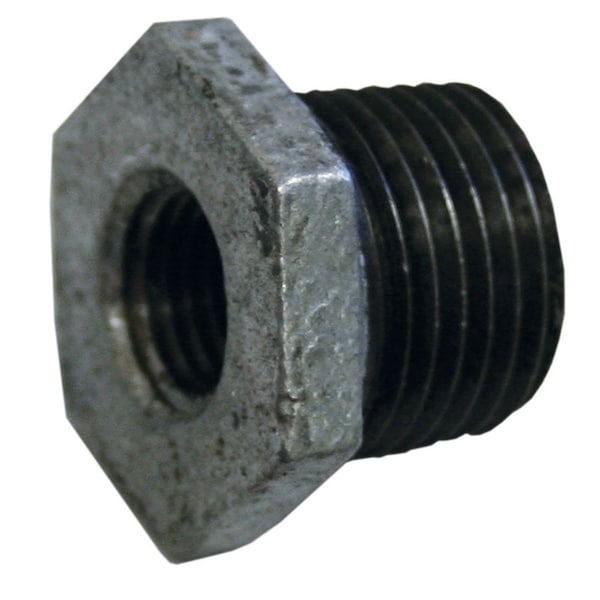 Jones Stephens G1440870 4" x 3" Galvanized Iron Hex Bushing