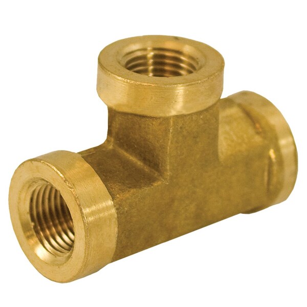 Jones Stephens P10014 1/4" Yellow Brass Tee