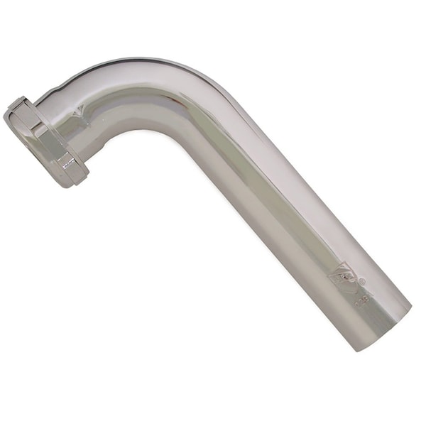 Jones Stephens P38037 1-1/4" x 16" Chrome Plated Brass Slip Joint Waste Arm 22 Gauge