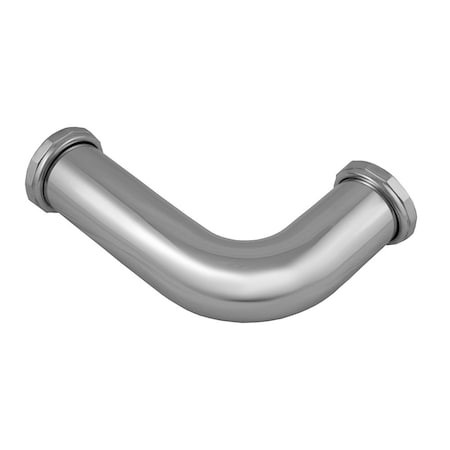 Jones Stephens P38257 2" x 5" x 7" Chrome Plated Closet Flush Elbow with Nuts 20 Gauge