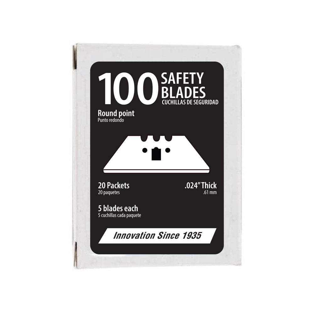 Allway KBS100 3-Notch Safety Blades, 100-Pack