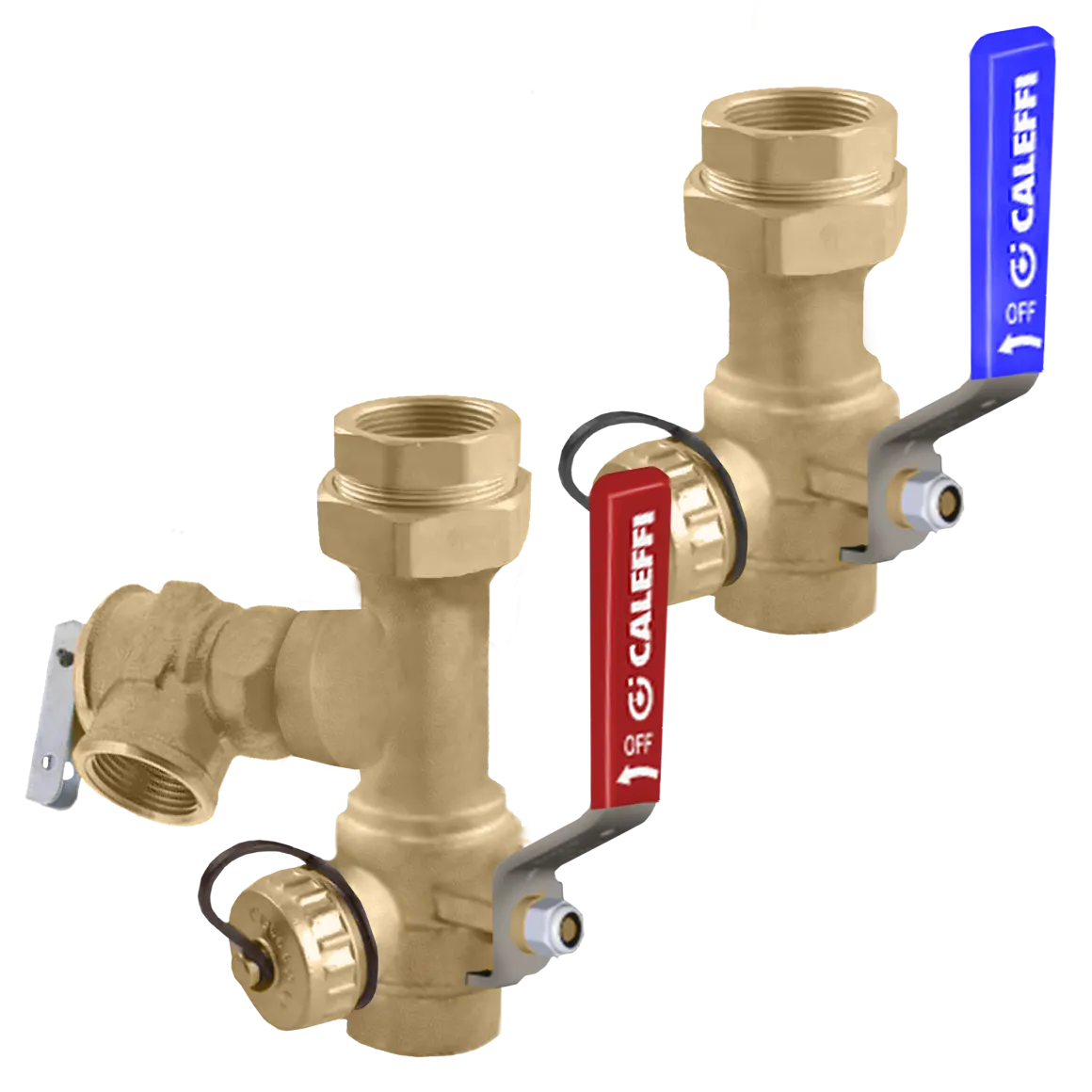 Caleffi KIT290503A ¾” FNPT service valve kit, incl. pressure relief valve