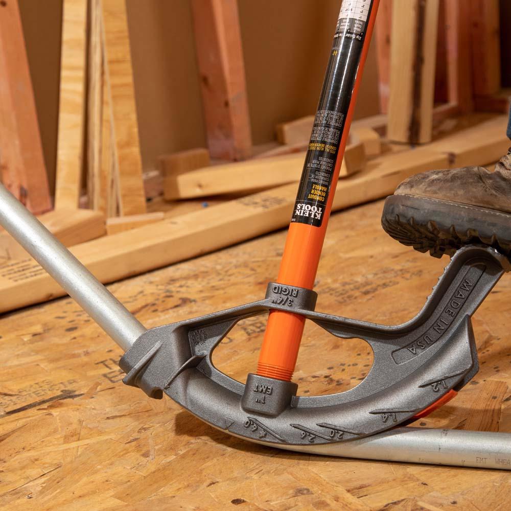 Klein Tools 51605 Iron Conduit Bender Full Assembly, 1-Inch EMT with Angle Setter