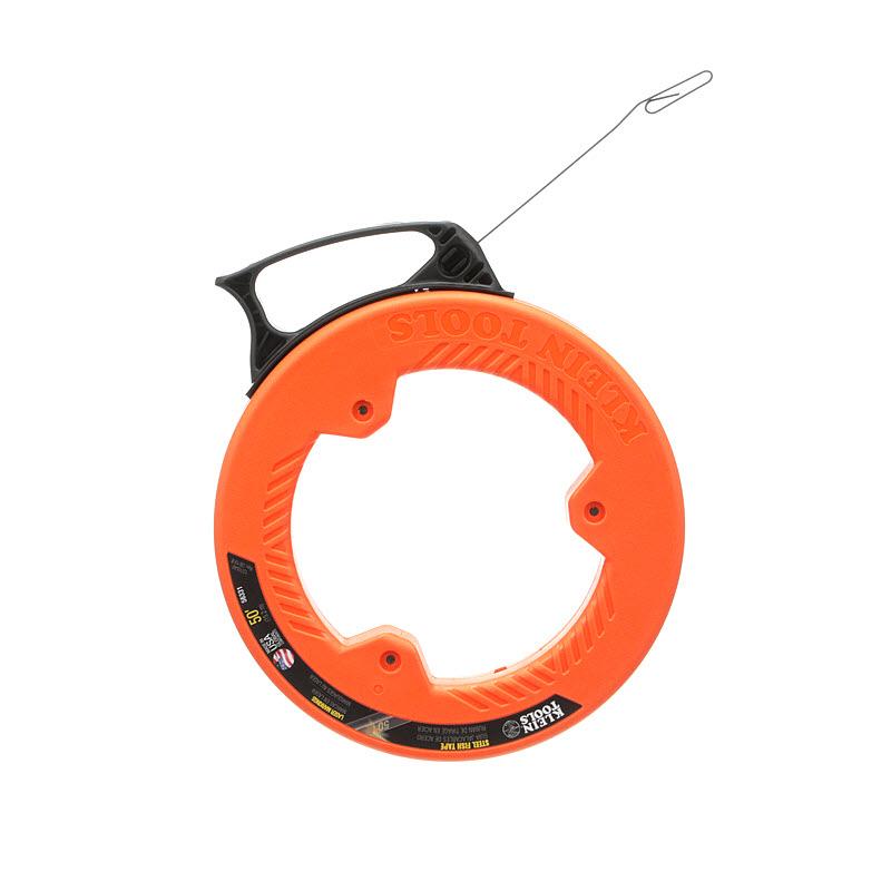 Klein Tools 56331 Steel Fish Tape, 1/8-Inch x 50-Foot