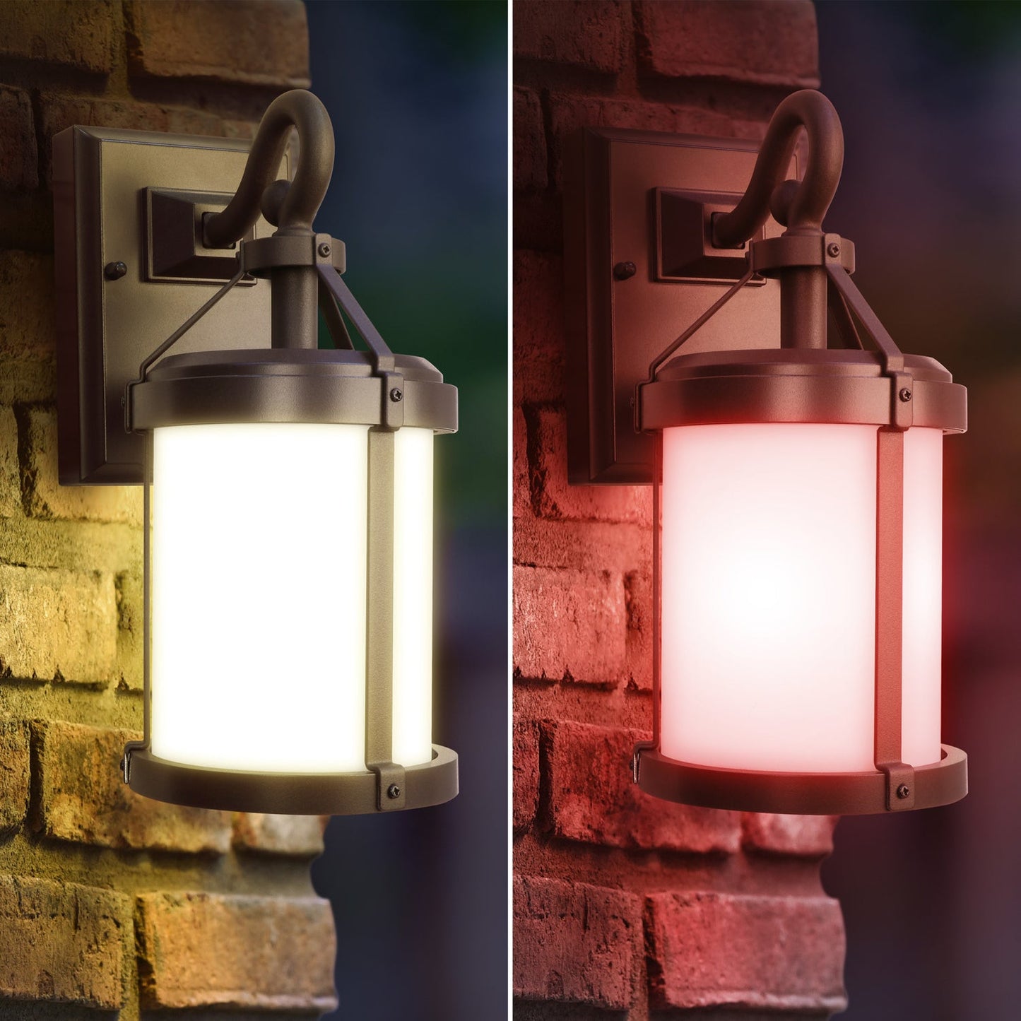 Feit Electric LAN11RND/SYNC/BZ 11 in. OneSync Landscape 120V Bronze Round Decorative Lantern
