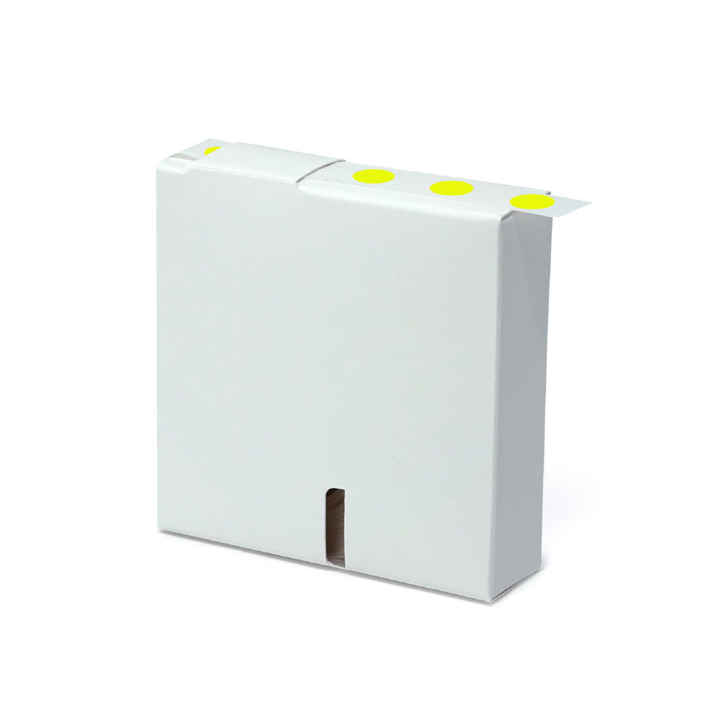 Globe Scientific LCR-13Y Label Rolls Cryo 13mm Dots for 1.5-2mL Tubes Yellow