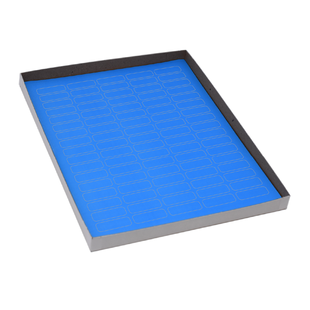 Globe Scientific LCS-33X13B Label Sheets Cryo 33x13mm for 1.5-2mL Tubes 20 Sheets 85 Labels per Sheet Blue