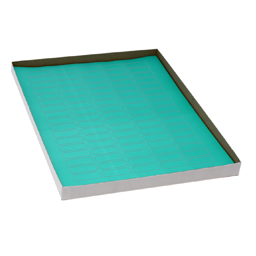 Globe Scientific LCS-33X13G Label Sheets Cryo 33x13mm for 1.5-2mL Tubes 20 Sheets 85 Labels per Sheet Green