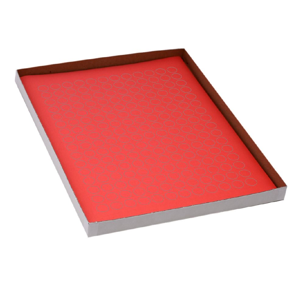 Globe Scientific LCS-D13R Label Sheets Cryo 13mm Dots for 1.5-2mL Tubes 20 Sheets 192 Labels per Sheet Red