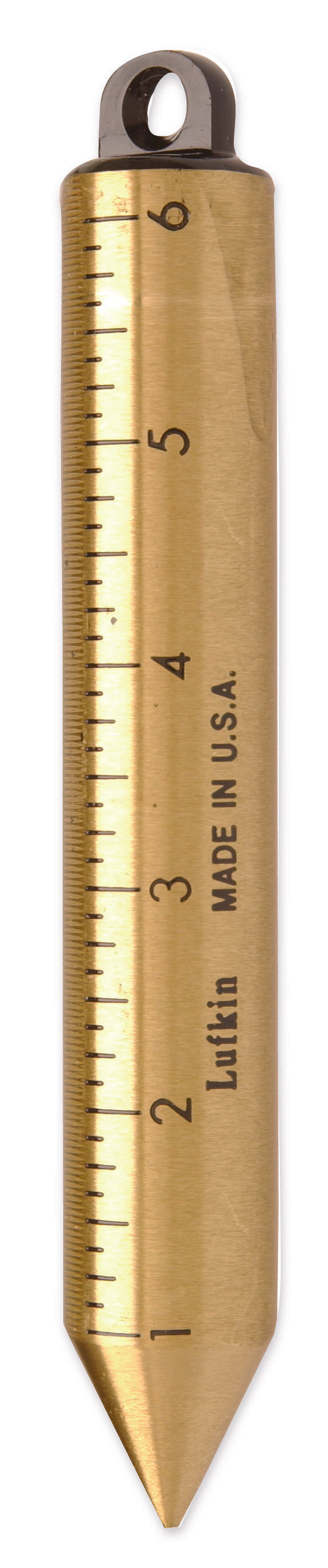 Lufkin 590GMEN 20 oz. Inage Solid Brass Cylindrical SAE/Metric Plumb Bob