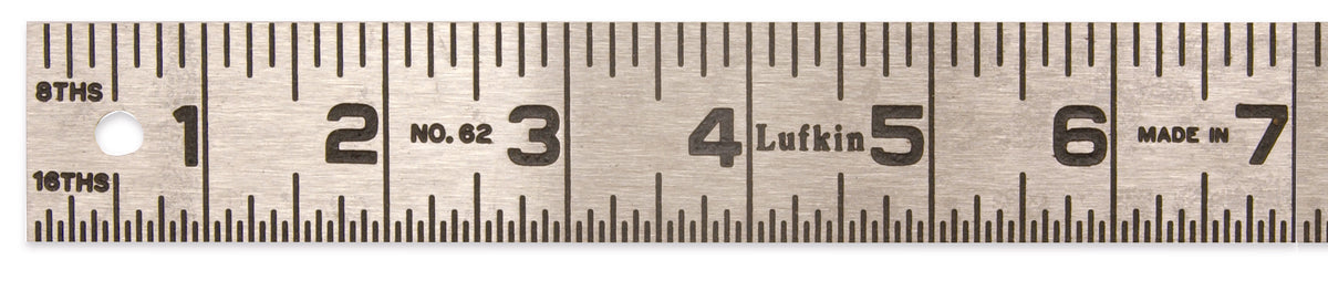 Lufkin 623FTN 1-1/4" x 3' Steel Rule