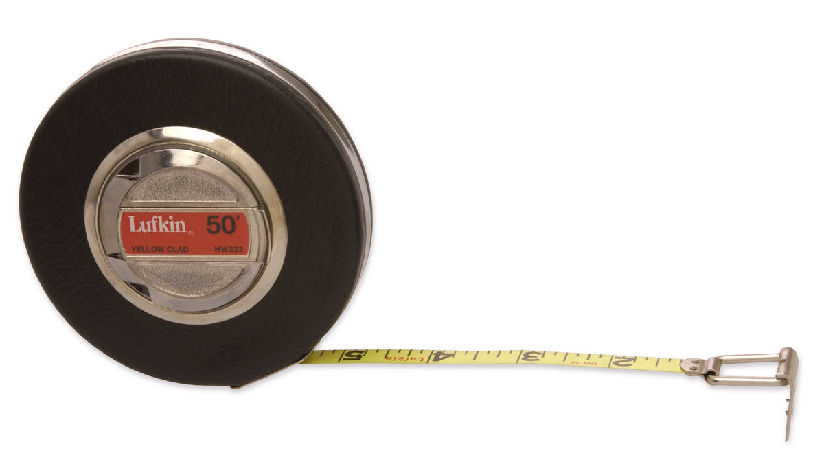 Lufkin HW226D 3/8" x 100' Banner® Engineer's Yellow Clad Tape Measure