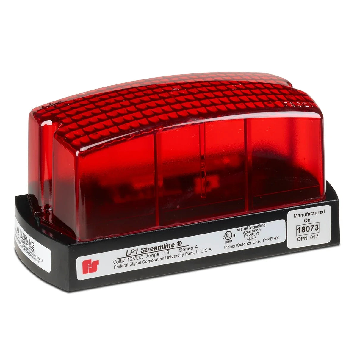 Federal Signal LP1-024R StreamLine® Low Profile Mini Strobes, Red