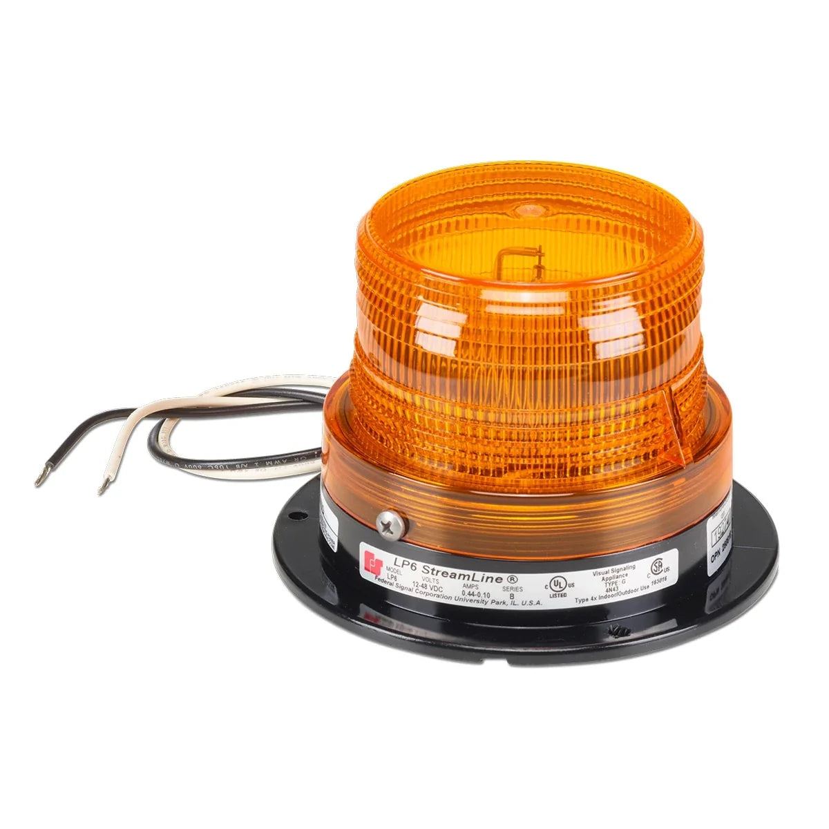 Federal Signal LP6-012-048A StreamLine® Low Profile Mini Strobes, Amber