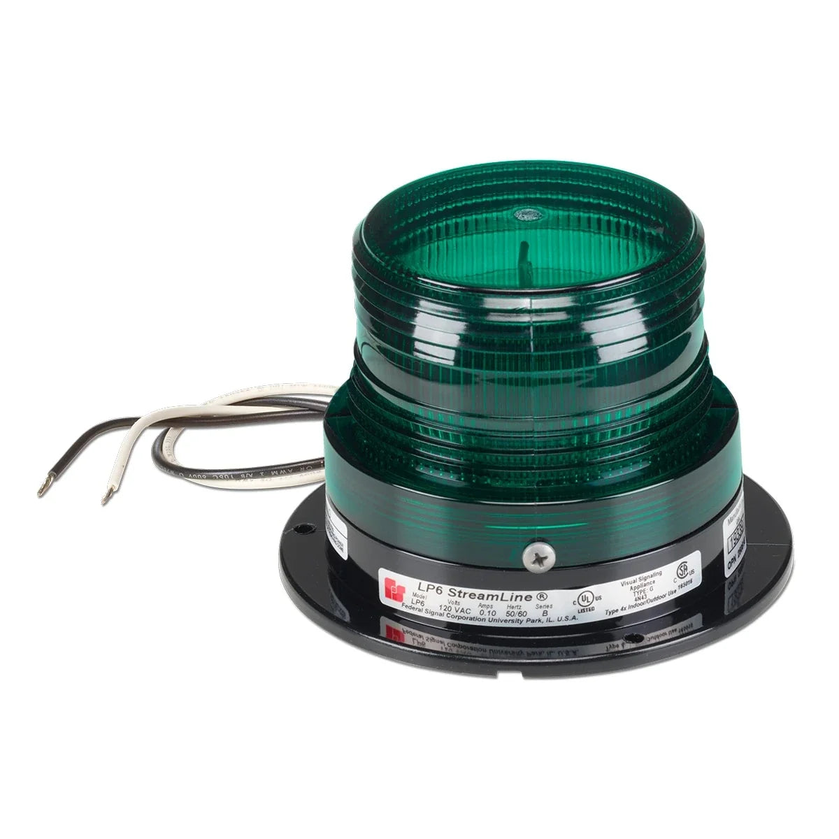 Federal Signal LP6-012-048G StreamLine® Low Profile Mini Strobes, Green