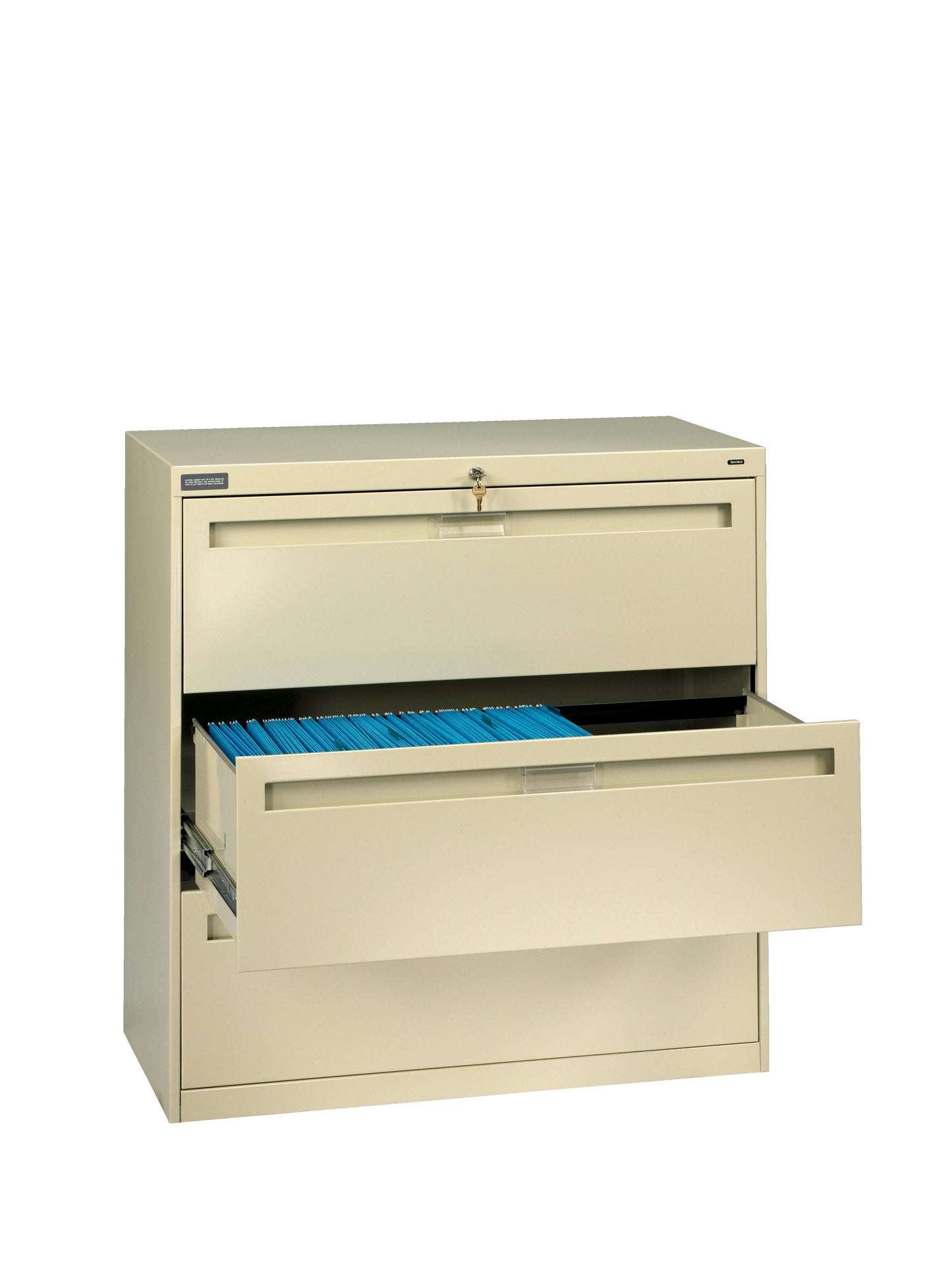 Tennsco LPL4236L30 3 High Lateral Files With Fixed Drawer Fronts