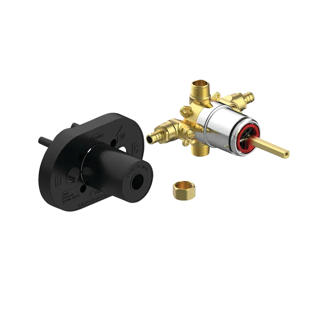 Matco-Norca LR-799PWS Single Control Ceramic Pressure Balancing Valve PEX Connection With Stops
