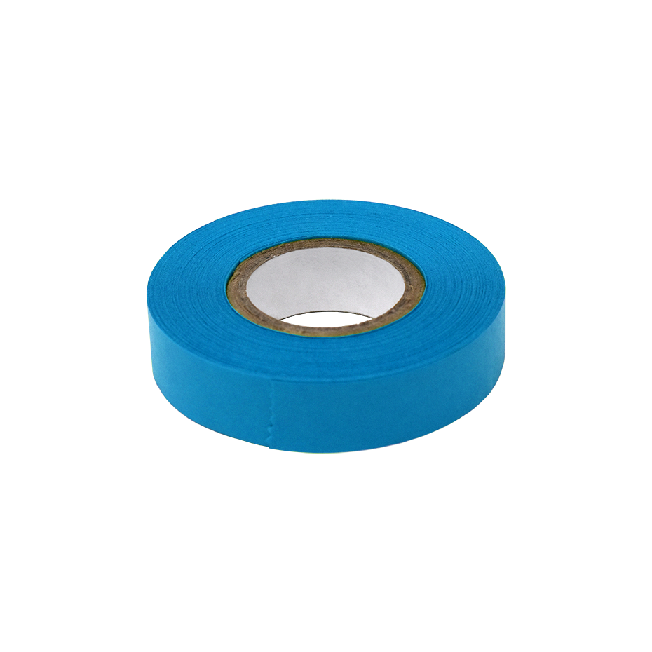 Globe Scientific LT-05X500B Labeling Tape 1/2" x 500" per Roll 6 Rolls/Box Blue