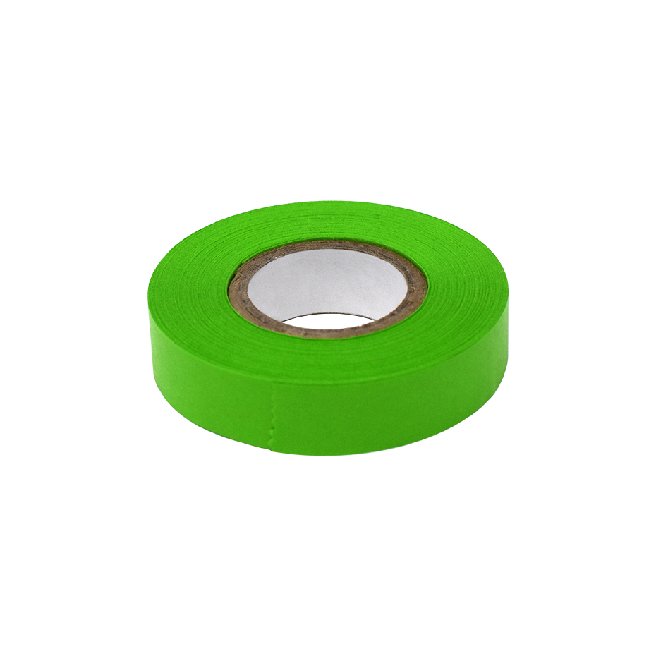Globe Scientific LT-05X500G Labeling Tape 1/2" x 500" per Roll 6 Rolls/Box Green