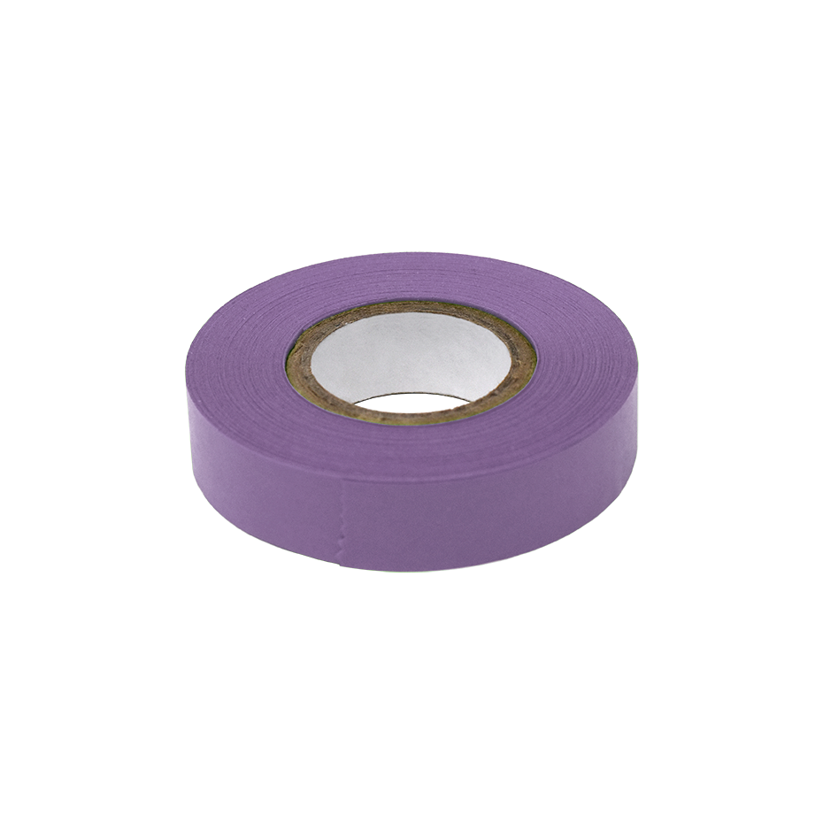Globe Scientific LT-05X500L Labeling Tape 1/2" x 500" per Roll 6 Rolls/Box Lavender