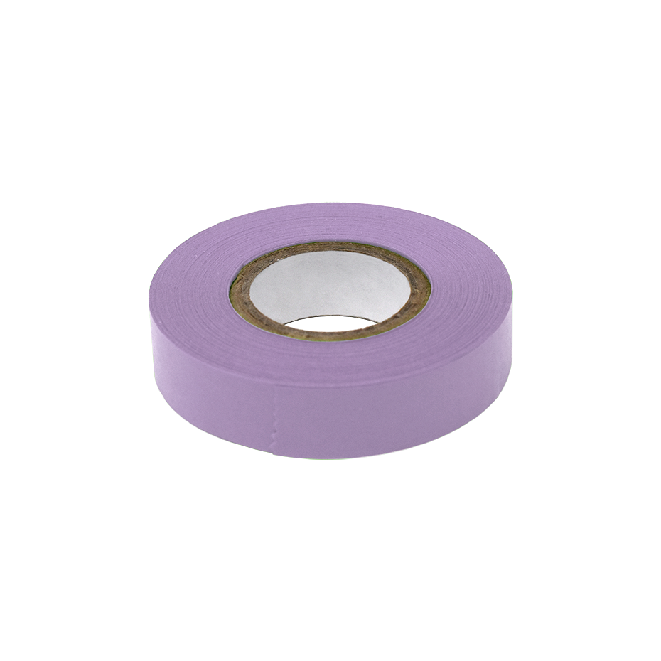 Globe Scientific LT-05X500V Labeling Tape 1/2" x 500" per Roll 6 Rolls/Box Violet