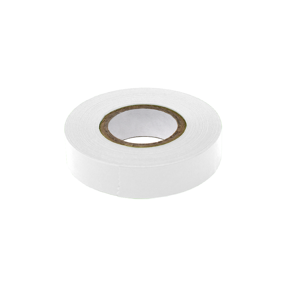 Globe Scientific LT-05X500W Labeling Tape 1/2" x 500" per Roll 6 Rolls/Box White