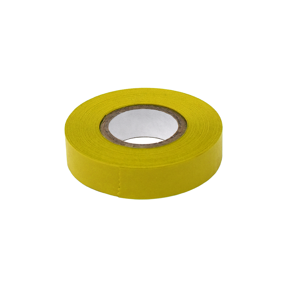 Globe Scientific LT-05X500Y Labeling Tape 1/2" x 500" per Roll 6 Rolls/Box Yellow