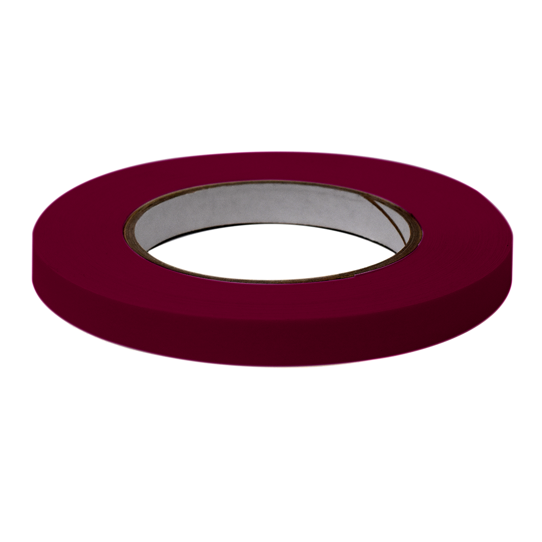 Globe Scientific LT-05X60MR Labeling Tape 1/2" x 60yd per Roll 6 Rolls/Case Maroon