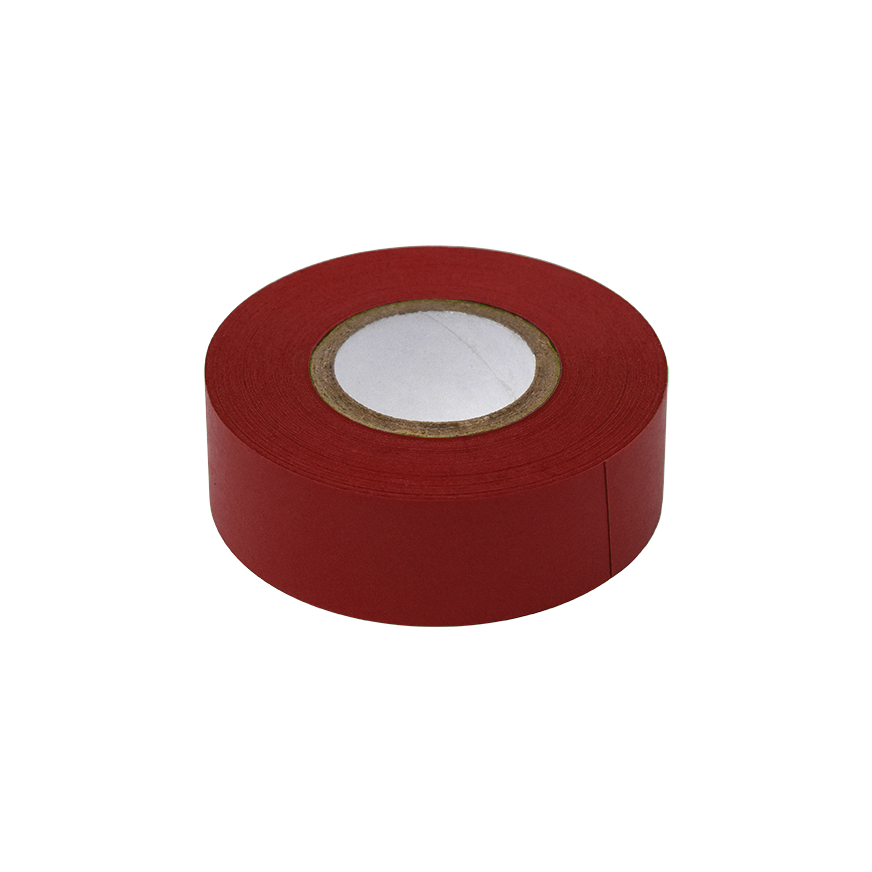 Globe Scientific LT-075X500DKR Labeling Tape 3/4" x 500" per Roll 4 Rolls/Box Dark Red