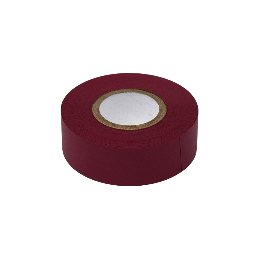 Globe Scientific LT-075X500MR Labeling Tape 3/4" x 500" per Roll 4 Rolls/Box Maroon