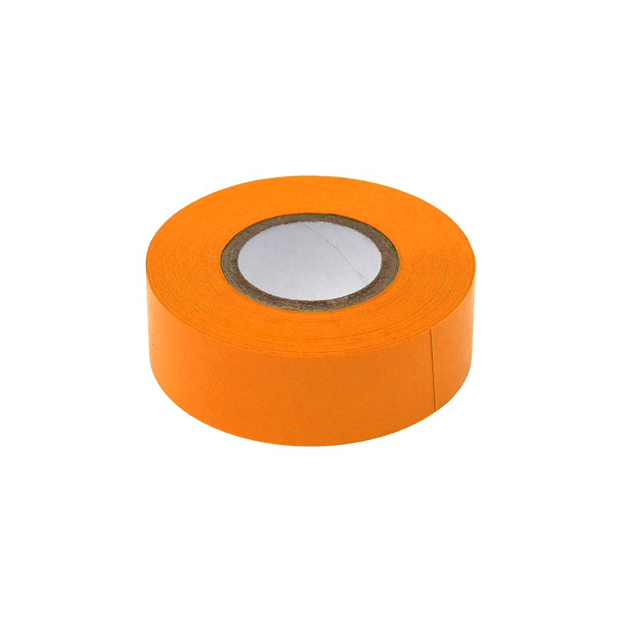Globe Scientific LT-075X500N Labeling Tape 3/4" x 500" per Roll 4 Rolls/Box Orange