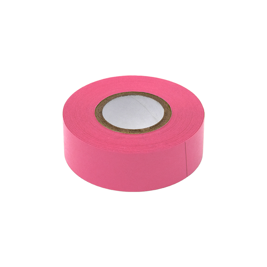 Globe Scientific LT-075X500RS Labeling Tape 3/4" x 500" per Roll 4 Rolls/Box Rose