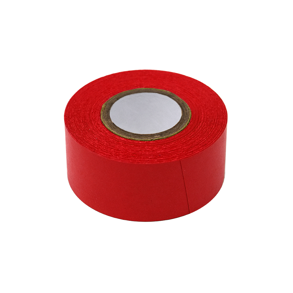 Globe Scientific LT-1X500R Labeling Tape 1" x 500" per Roll 3 Rolls/Box Red