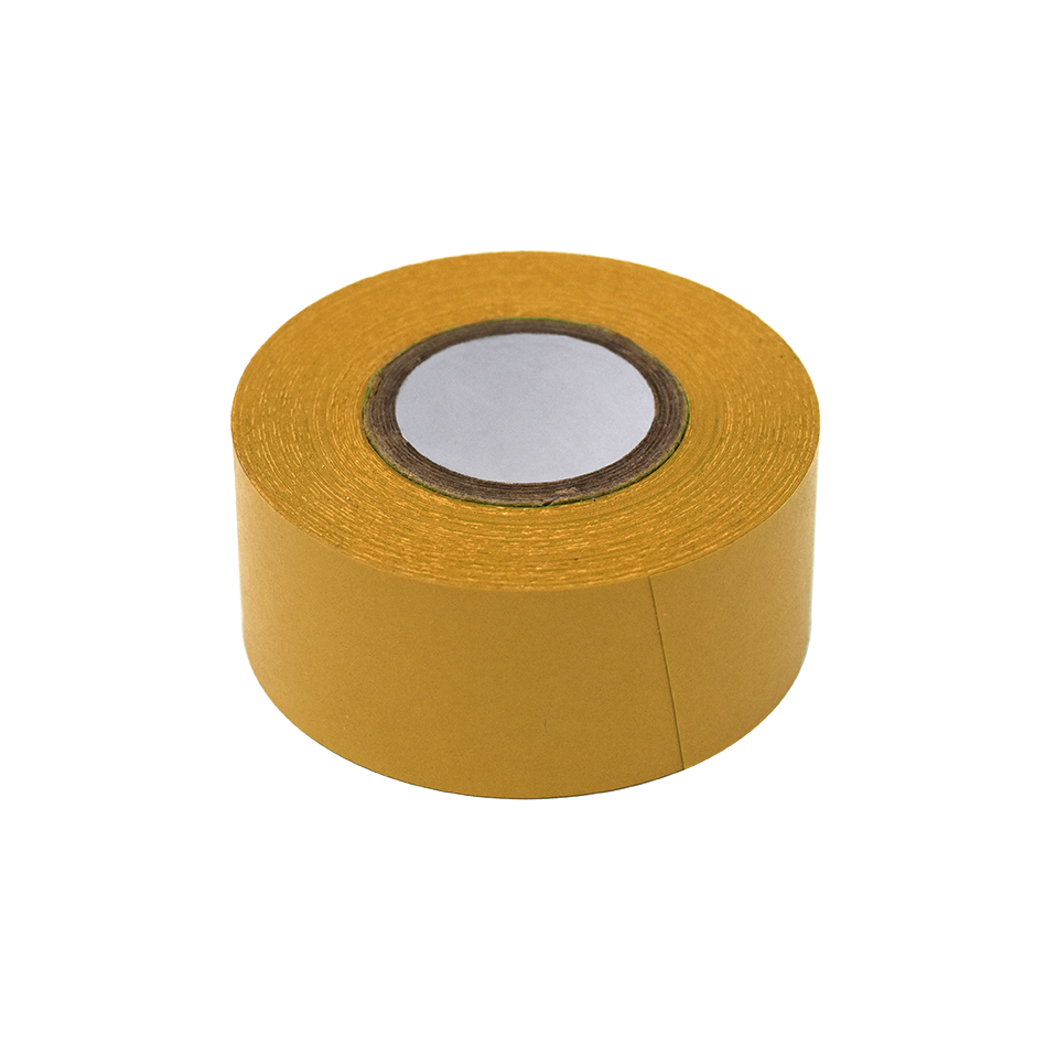Globe Scientific LT-1X500T Labeling Tape 1" x 500" per Roll 3 Rolls/Box Tan