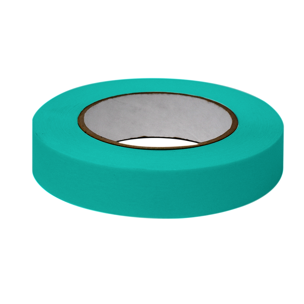 Globe Scientific LT-1X60A Labeling Tape 1" x 60yd per Roll 3 Rolls/Case Aqua