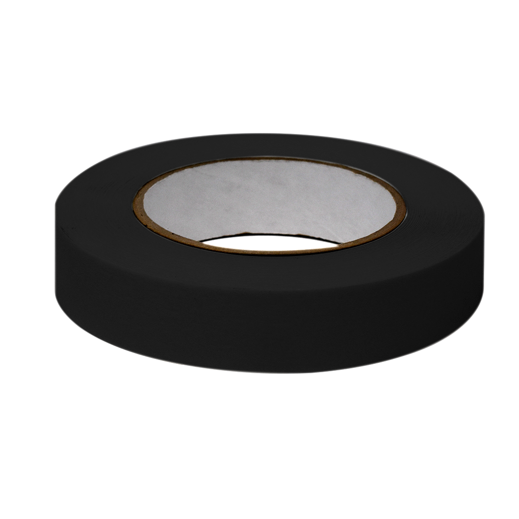 Globe Scientific LT-1X60BK Labeling Tape 1" x 60yd per Roll 3 Rolls/Case Black