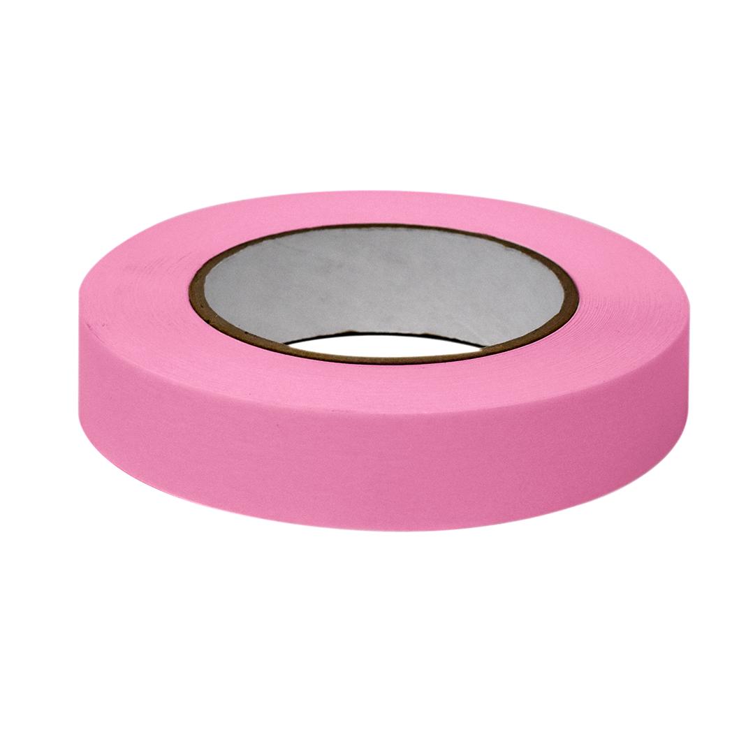 Globe Scientific LT-1X60RS Labeling Tape 1" x 60yd per Roll 3 Rolls/Case Rose