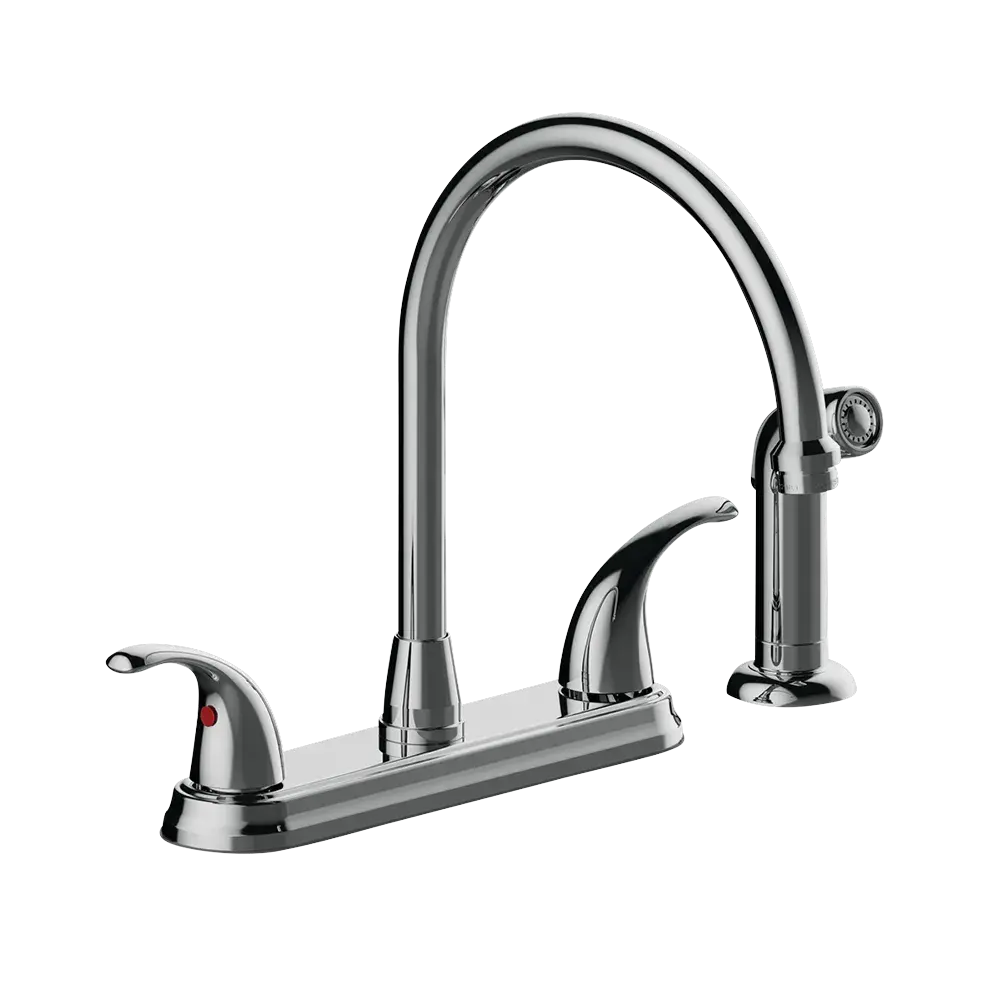 Matco-Norca LV-260C Leverage Two Handle Kitchen Faucet, Chrome